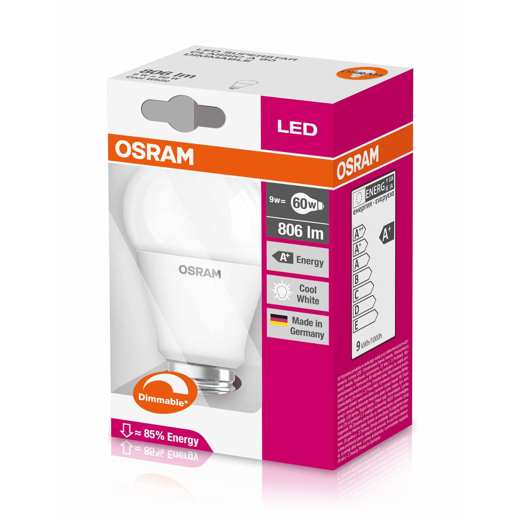 Osram LED STAR CLASSIC A 75 10W • LED-Lampen E27 840 FR Bei LEDs.de