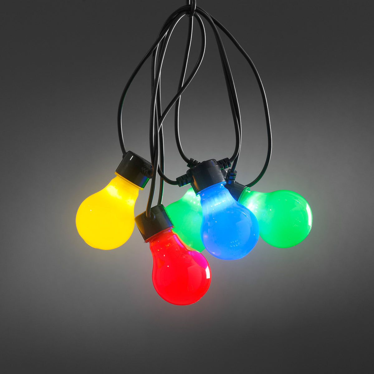LED-Partylichterkette 4,5 Konstsmide bunte m Lampen, 10