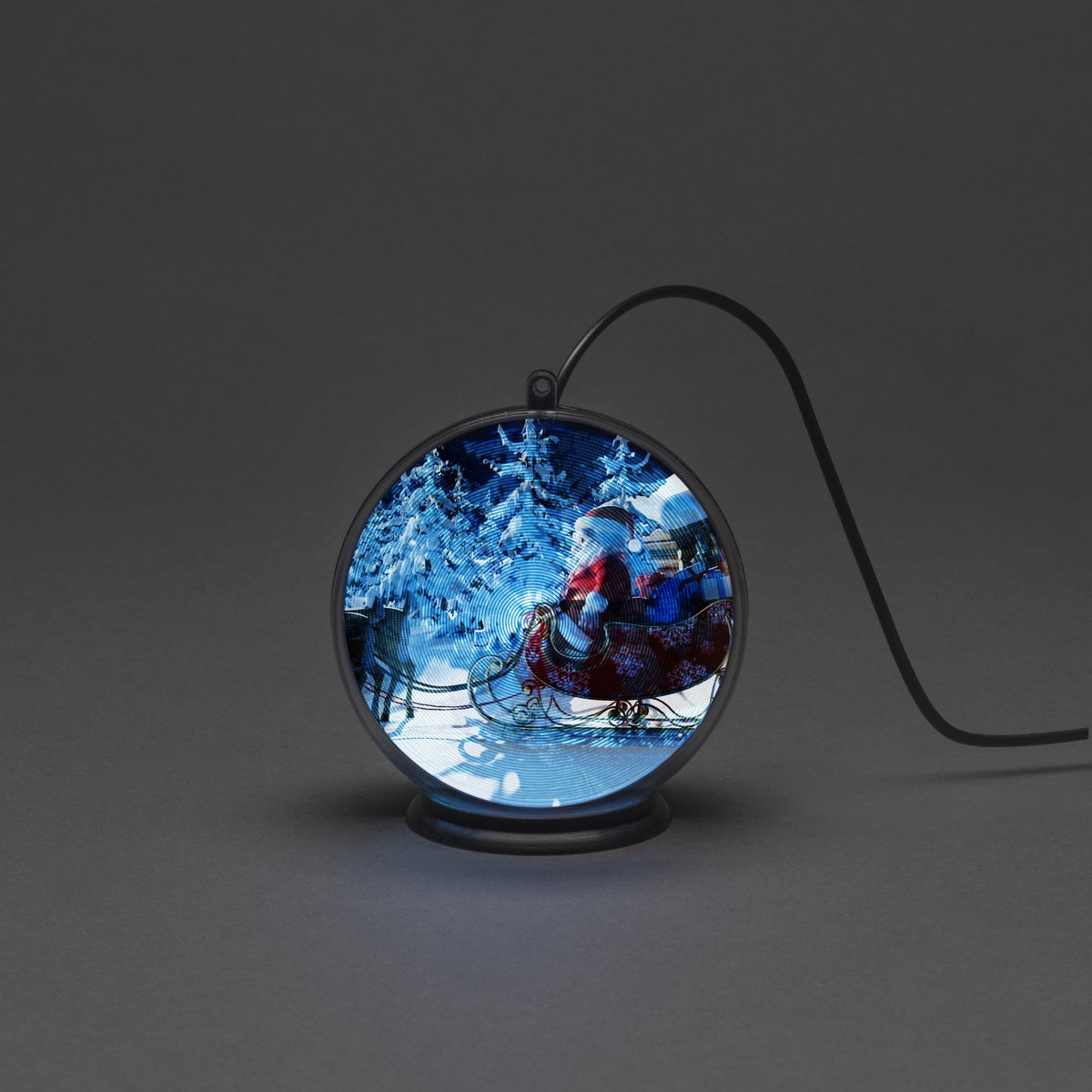 Konstsmide LED-Hologrammkugel Weihnachtsmann, 2h-Timer LED-Deko bei •