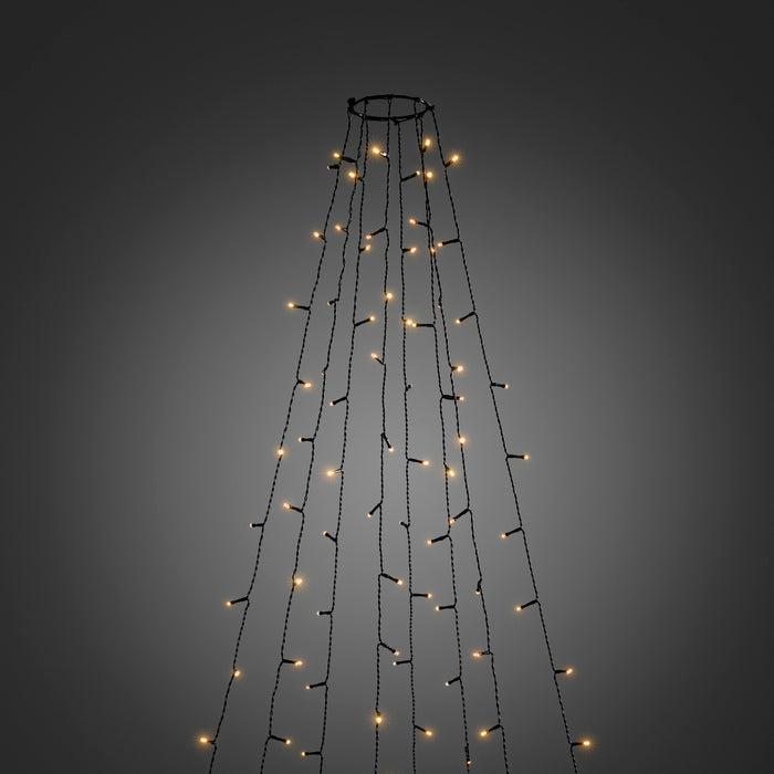 Lichterketten bernstein, LEDs LED-Baummantel bei 240/400/560 • Konstsmide