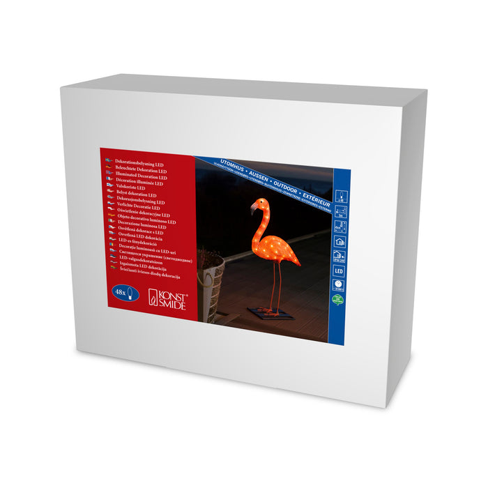 Konstsmide LED Acryl-Flamingo, 48 LEDs • -Figuren LED-Deko, & -Kerzen bei